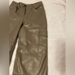 Abercrombie & Fitch Abercrombie size 26 regular 90s relaxed high rise gray leather cargo pants Photo 5