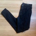 Arizona Jeans Black Hi- Rise Distressed Jegging Photo 0