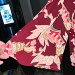 Show Me Your Mumu  Burgundy and Pink Floral Blouse Photo 2