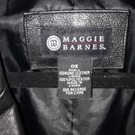 Maggie Barnes  Vintage Black Leather Jacket Photo 4