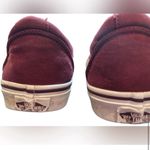 Vans Unisex Burgundy Lace-Up Low-Top Sneakers Casual Athleisure women’s size 8 Photo 4
