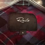 Rails Plaid Hunter Button Up Shirt Women's Small Burgundy Black Classic Y2K Photo 2