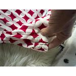 ZARA Stylish  Pleated Skirt - Red and White Pattern Photo 7