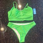 Cupshe Green Athletic Bikini Set Photo 0