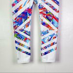 Athleta Cropped Graphic Multicolored Leggings Tights 21” Size Small Like New Photo 8