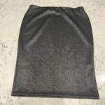 Apt. 9 NWOT  Womens Snakeskin Print Faux Leather‎ Pencil Skirt, Black, Size L Photo 4