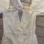 Iorane Laise Lace White Geometric Pattern Jumpsuit Size Large Tie Front NEW Photo 7