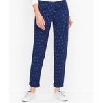 Talbots Relaxed Chinos Anchor Print Navy Blue Ankle Length Womens 6 Photo 7