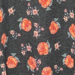 LuLaRoe Sarah Cardigan Ashy Black Floral Ribbed Knit Open Front Longline Duster Photo 4