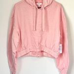 BP NWT by Nordstrom Pink Organic Cotton Cropped Hoodie Sweatshirt - Large Photo 0