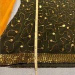 Vintage Stenay Black Sequin Fitted Blouse Size M Photo 5