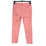 NYDJ  SZ 4 Ankle Jeans Paisley Mid-Rise Stretch Pockets Zip-Fly Lift-Tuck Pink Photo 4