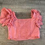 ZARA Crop Top Puff Sleeves Photo 1