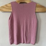 DKNY Womens Size Large Pink Cashmere Sweater Tank Sleeveless Top Career Office Photo 1