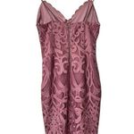 Bardot 4 XS Gia Lace Pencil Midi Dress Spaghetti Strap Pink Photo 3