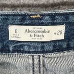 Abercrombie & Fitch Denim Shorts Womens 6 Blue Distressed Cuffed Cut Off Classic Photo 7