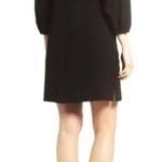 Eliza J Balloon Sleeve Shift Mini Dress Casual Black Size: 6 Photo 1