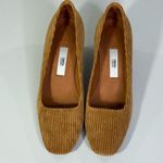 MIISTA LONDON Corduroy Chunky Heel Leather Pumps Tan Photo 2