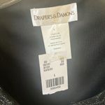 Black Textured dressy top one piece two piece look nwt large Photo 3