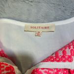 Solitaire  White Blouse with Pink Embroidery Photo 6