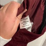 Azazie Atelier Delphina Strapless Dress in Floral Burnout Pattern Cabernet Color Photo 9