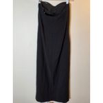 Open Edit  Black Strapless Sweetheart Column Midi Dress Evening Cocktail‎ XS Photo 3