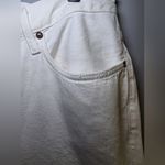 AGOLDE  High Rise Straight Jeans Women's 33 White Crossover Waist Detail NWT Photo 6