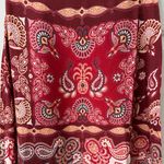 Farm Rio Satin Slip A-Line Paisley Scarf Print Midi Skirt, Size M Photo 6