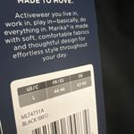 Marika Sport MARIKA BLACK TIFFANY TIE FRONT CROP TANK TOP Photo 6