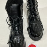 Woman’s J.f. Amy Lace Up Black Size 8 Combat Boots Photo 0