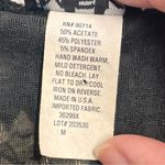 Vintage Y2K MSK Women's Black Floral top beading shoulder pads ruched v neck Size M Photo 14