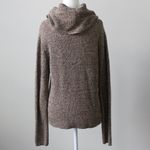 Charter Club Brown Metallic Cowl Neck Long-Sleeve Winter Fall Sweater Medium Photo 3