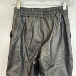 Spanx Faux Leather Black Jogger Pants Vegan Size XS Photo 7