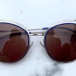 Fendi women’s FF 0176/S round cat eye wire-rim sunglasses Photo 4