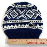 Penn State Nittany Lions Beanie Knit Hat Cap Retro Handmade PSU Old School Football Blue Photo 3