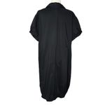 Old Navy  3X Knee Length Dress Puff Sleeve Ruffle Collar Minimalist Black‎ Simple Photo 4