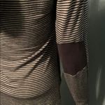 Athleta  gray striped long sleeve cowl neck hoodie Photo 5