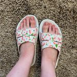 OOFOS OOahh Limited Edition Cherry Blossom White Floral Sandals M5 / W7 Size 7 Photo 7