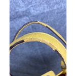 Tignanello Yellow Leather Tote Bag Pebbled Shoulder Purse Tassel Buckle Style Photo 7