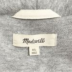 Madewell Shawl Collar Heathered Gray Quilted Puffer Jacket Size XL Button Front Photo 10