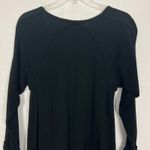 Style & Co Shark Bite Hem Ribbed Black Top Size M Size M Photo 4