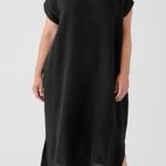 Eileen Fisher  Organic Cotton Gauze V-Neck Boxy Fit Calf Length Tunic Dress M Photo 4