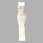 Solace London  Weaver White Maxi Cut Out Dress. Photo 4