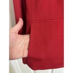 Baslar Red 100% Wool Blazer Jacket Size Medium UK 38 Quiet Luxury Designer Photo 7