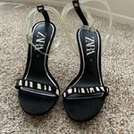 ZARA  Animal Print Suede Stiletto Heels Zebra European Size 37. Photo 0