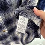 Urban Outfitters BDG Blue Plaid Keanu Varsity Flannel Shirt XS Photo 6