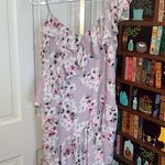 Parker Blush Pink Cherry Blossom Asymmetrical Dress Size Medium Photo 0