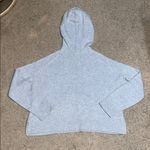 Sundance  Anya Cashmere Cropped Hoodie Gray Small Photo 4