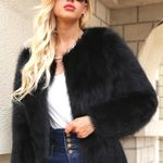 Mystique Boutique Black Faux Fur Jacket  Photo 0