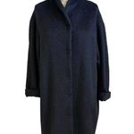 Marimekko “Mollis” Mohair Wool Blend Sack Coat Black L 12/14 Size L Photo 1